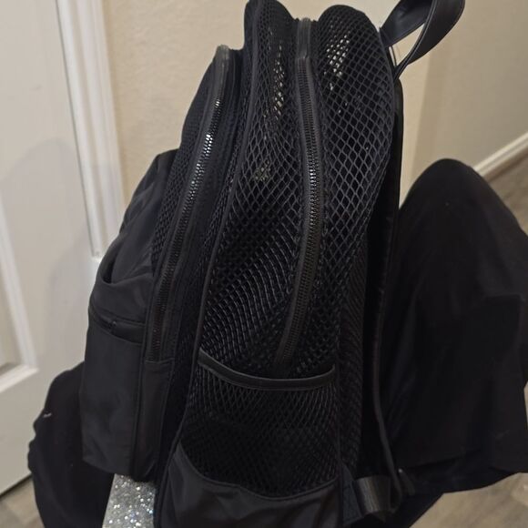 Steve Madden BSuki Mesh Backpack w/Laptop Case- Black main image 5